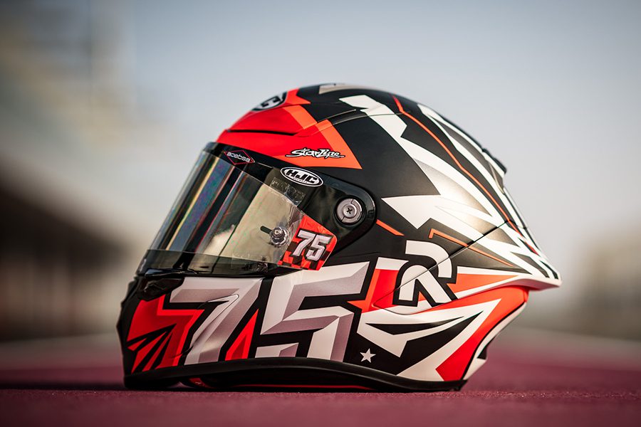 HJC RPHA 1 Arenas Replica Motorcycle Helmet Lifestyle 1