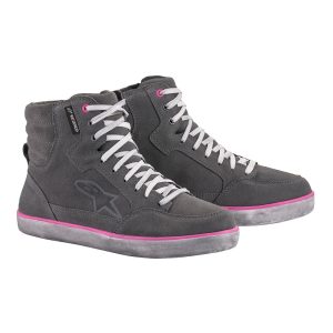 Alpinestars Stella J-6 Waterproof Motorcycle Boots – Grey/Fuchsia Alpinestars Stella J-6 WP Motorcycle Boots Grey