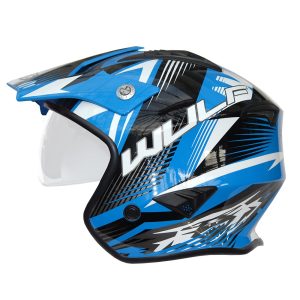 Wulfsport Aspect Motorcycle Helmet – Blue Wulfsport Aspect Trials Motorcycle Helmet Blue 1