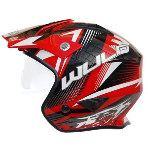 Wulfsport Aspect Motorcycle Helmet – Red Wulfsport Aspect Trials Motorcycle Helmet Red 1