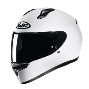 HJC C10 Plain Motorcycle Helmet – White HJC C10 Plain Motorcycle Helmet White 1