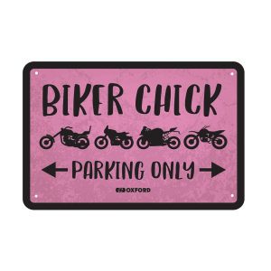 Oxford Biker Chick Motorcycle Garage Sign OX366 1