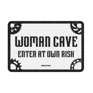 Oxford Woman Cave Motorcycle Garage Sign OX369 1