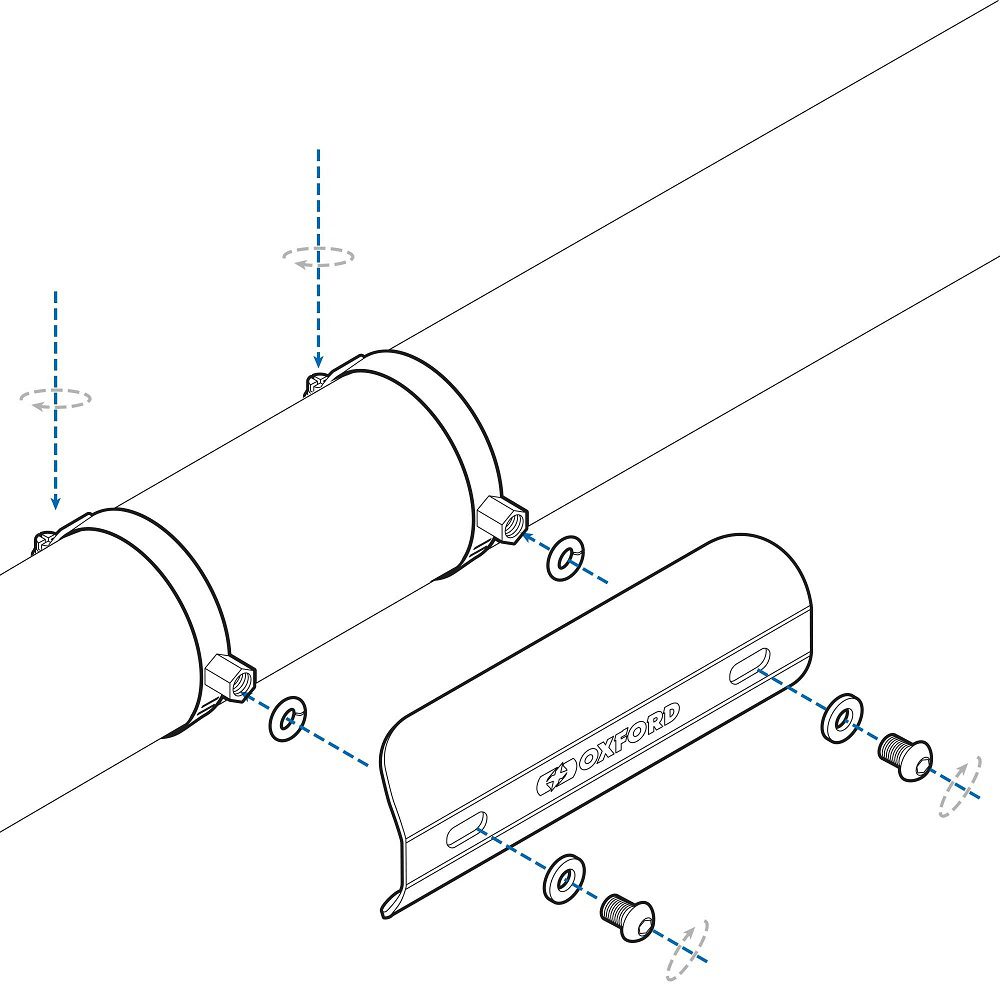 Oxford Sport Motorcycle Exhaust Heat Shield OX879 5