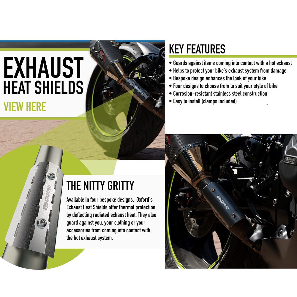 Oxford Sport Motorcycle Exhaust Heat Shield OX879 6