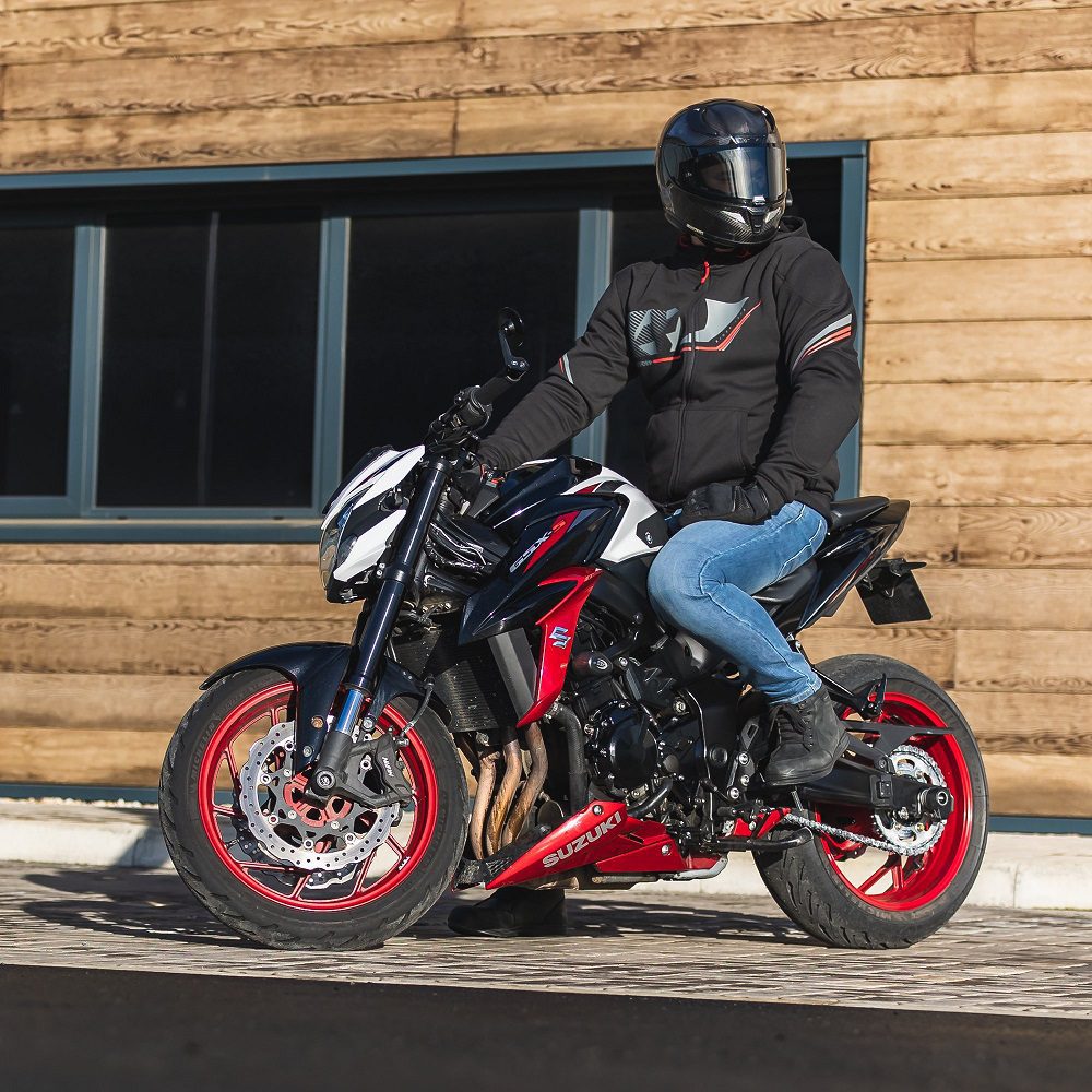 Oxford Super 2.0 Sports Motorcycle Hoodie Black Lifestyle 1