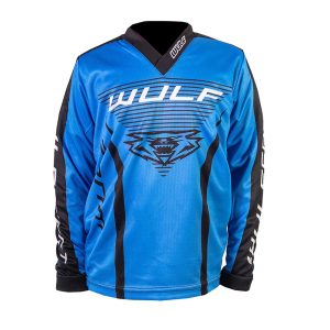Wulfsport Cub Linear Kids Motocross Jersey Blue 1