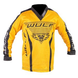 Wulfsport Cub Linear Kids Motocross Jersey Yellow 1
