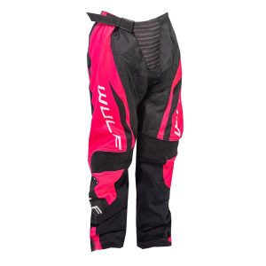 Wulfsport Cub Linear Kids Motocross Trousers Pink 1