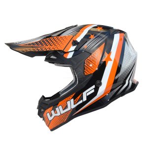 Wulfsport Iconic Motocross Helmet Orange 1