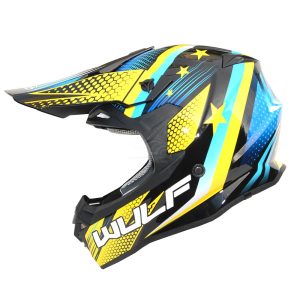 Wulfsport Iconic Motocross Helmet Yellow 1