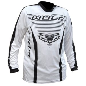 Wulfsport Linear Motocross Jersey White 1