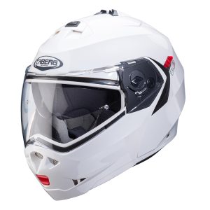 Caberg Duke X Plain Motorcycle Helmet – Metal White Caberg Duke X Plain Motorcycle Helmet White 1