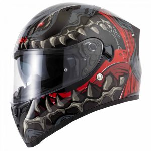 Vcan H128 Titan Motorcycle Helmet Grey 1