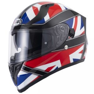 Vcan H128 Union Jack Motorcycle Helmet 1