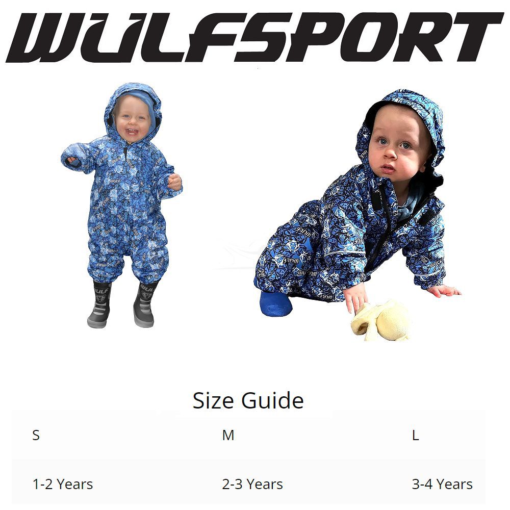 Wulfsport Cub Padded Suit Size Guide