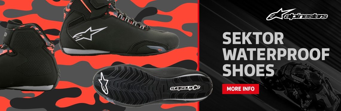 Alpinestars Sektor Waterproof Motorcycle Boots Web Banner