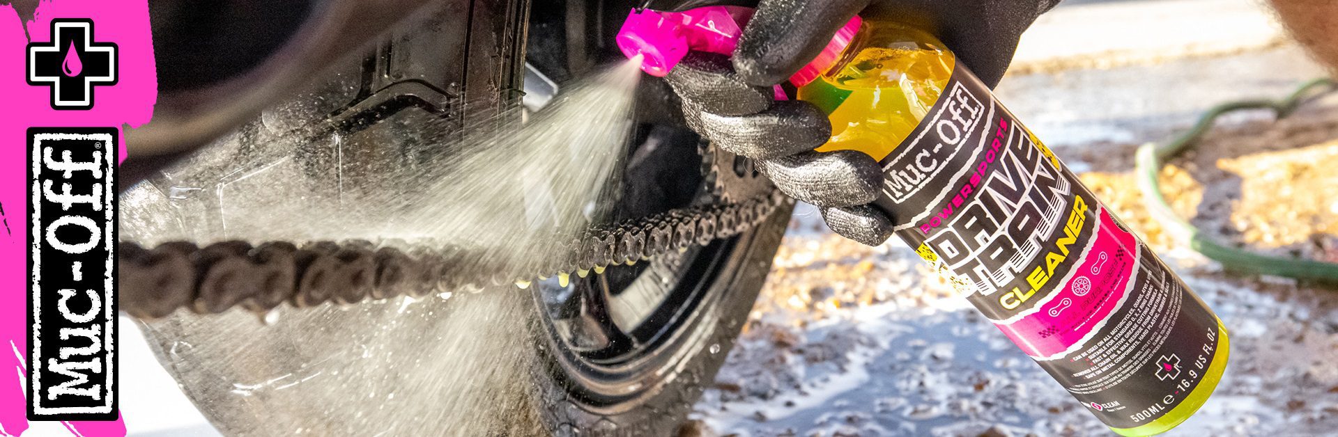 Muc-Off Motorcycle Drive Chain Cleaner Web Banner 1