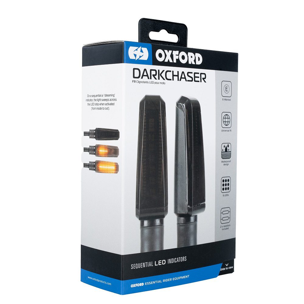 Oxford Dark Chaser Sequential LED Motorcycle Indicators EL364 10