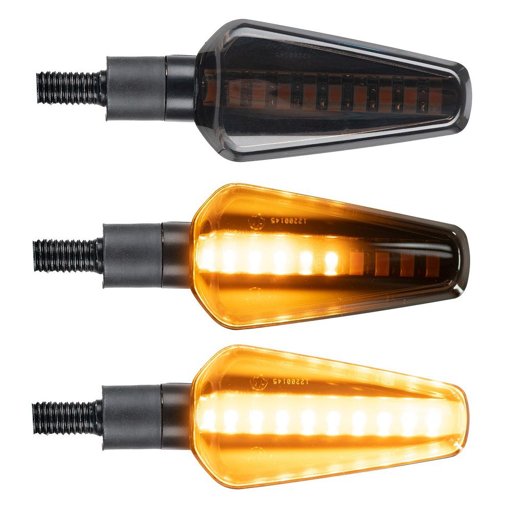 Oxford Dark Seeker Sequential LED Motorcycle Indicators EL365 1