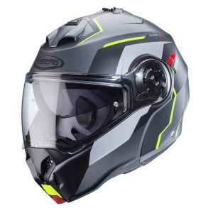 Caberg Duke Evo Move Motorcycle Helmet – Gun/Black/Yellow Caberg Duke Evo Move Motorcycle Helmet Yellow 1