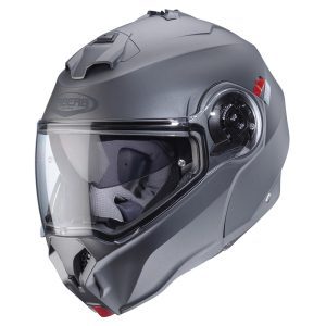 Caberg Duke Evo Plain Motorcycle Helmet – Matt Gun Caberg Duke Evo Plain Motorcycle Helmet Matt Grey 1
