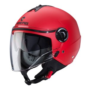 Caberg Riviera V4X Plain Motorcycle Helmet Matt Red 1