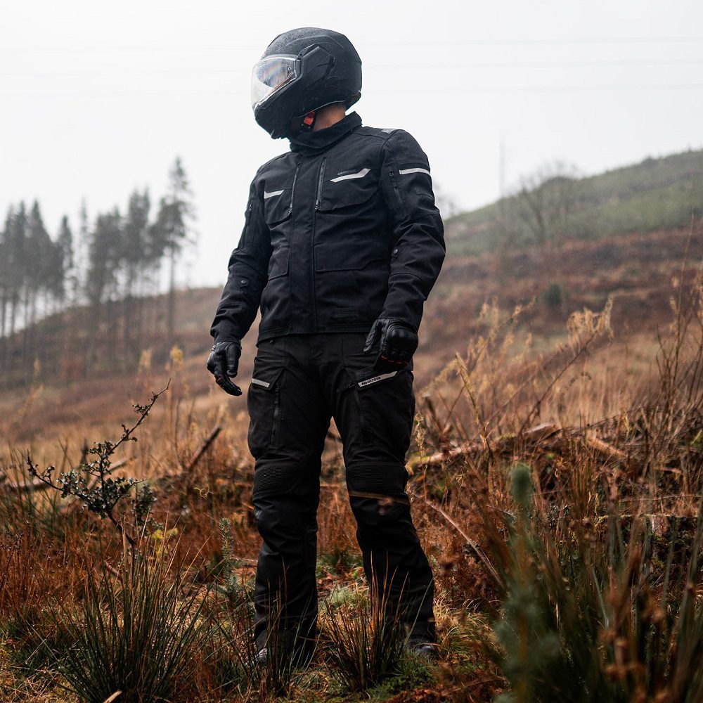 Oxford Stormland TriLaminate Motorcycle Jacket Black Lifestyle 1