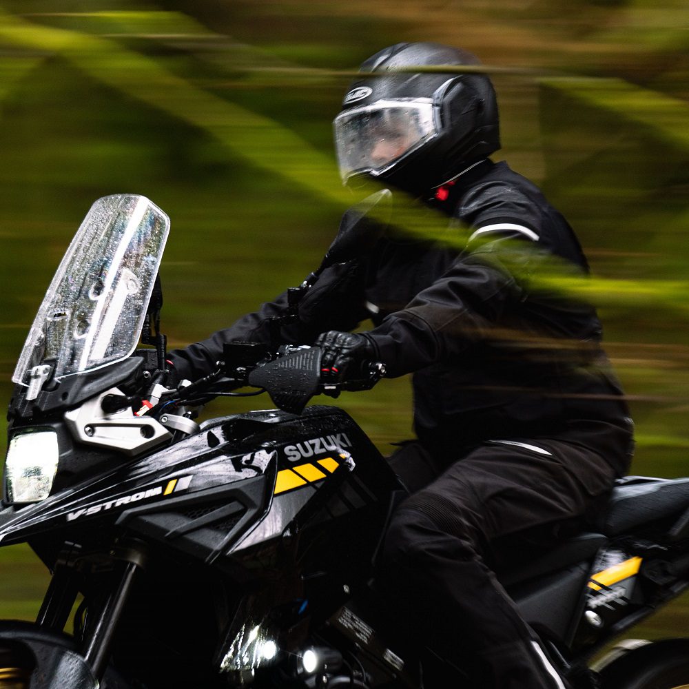 Oxford Stormland TriLaminate Motorcycle Jacket Black Lifestyle 3