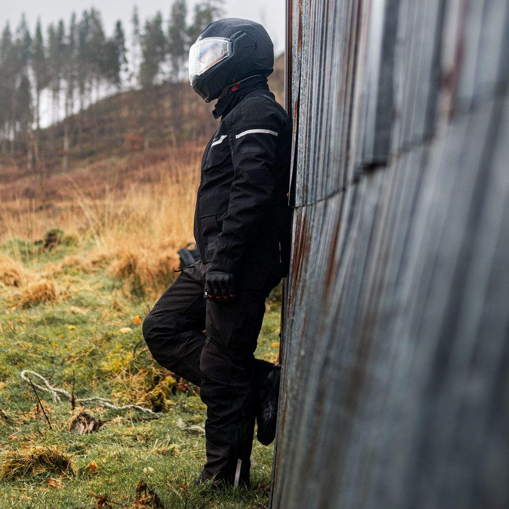 Oxford Stormland TriLaminate Motorcycle Jacket Black Lifestyle 5