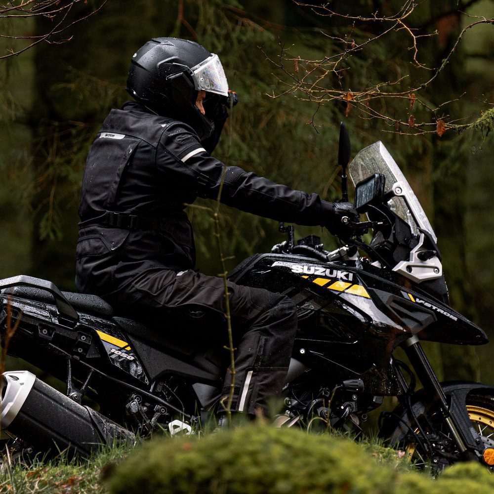 Oxford Stormland TriLaminate Motorcycle Jacket Black Lifestyle 6