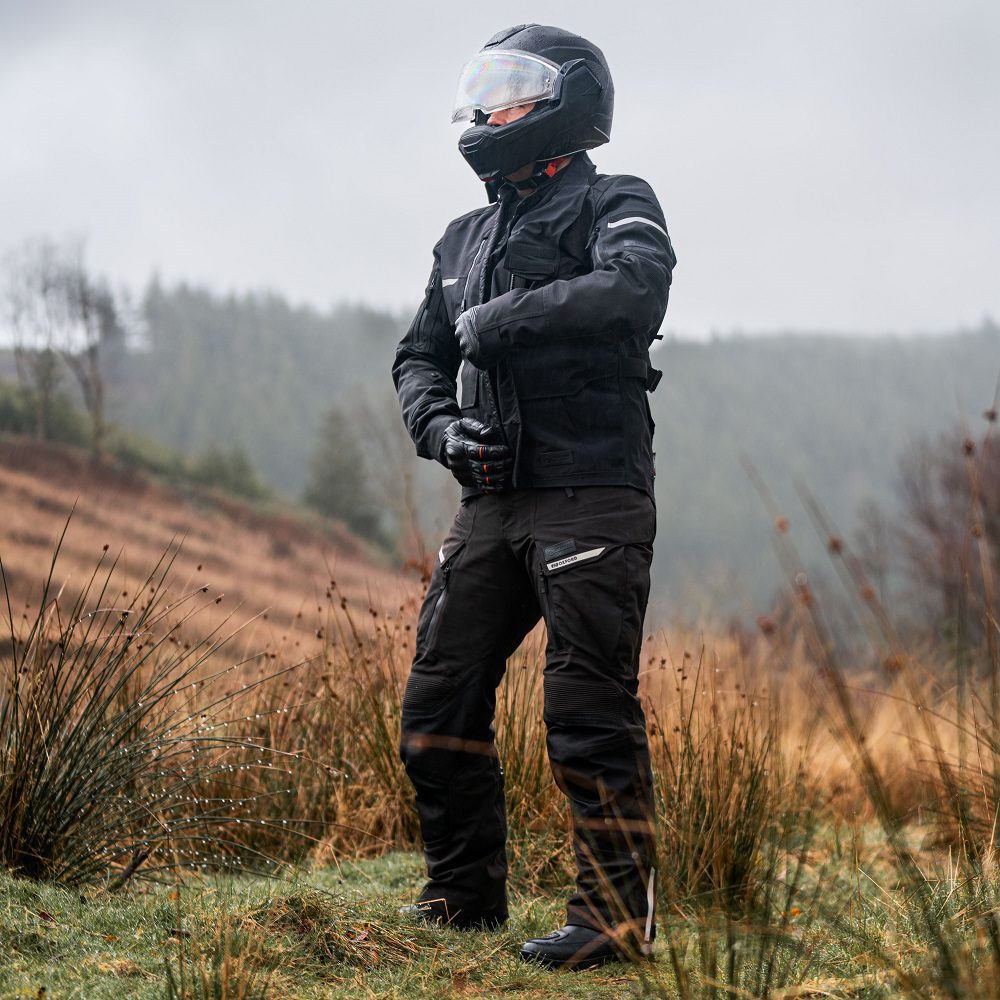 Oxford Stormland TriLaminate Motorcycle Jacket Black Lifestyle 8