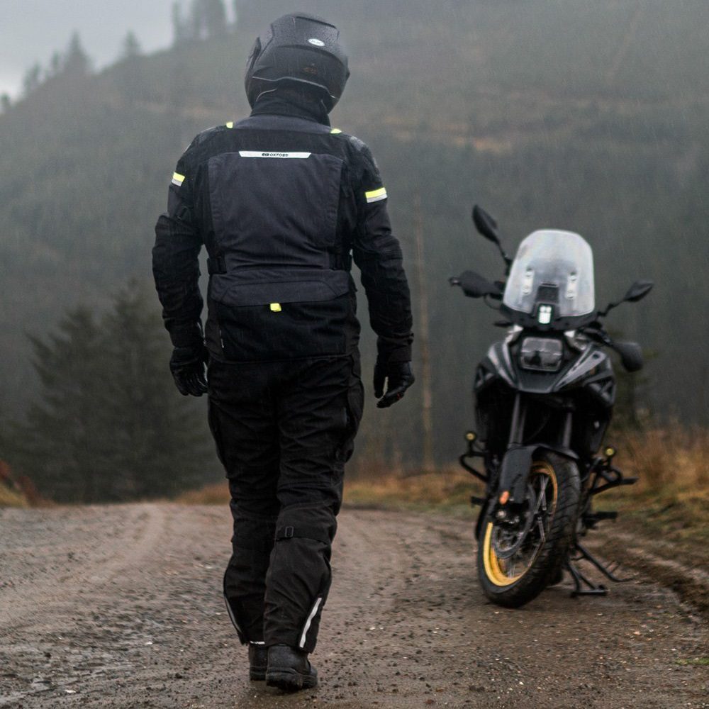 Oxford Stormland TriLaminate Motorcycle Jacket Grey Lifestyle 3