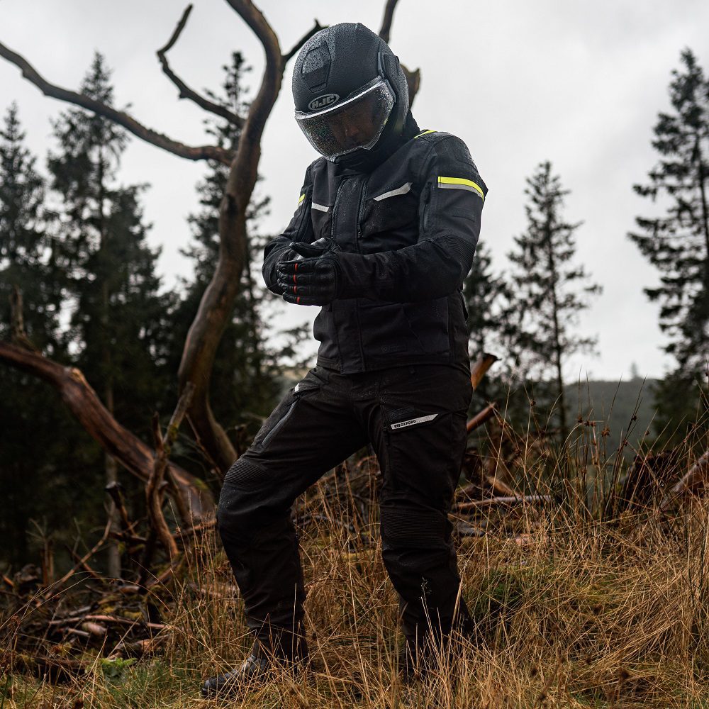 Oxford Stormland TriLaminate Motorcycle Trousers Black Lifestyle 7