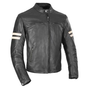Oxford Holton Leather Motorcycle Jacket Black 1