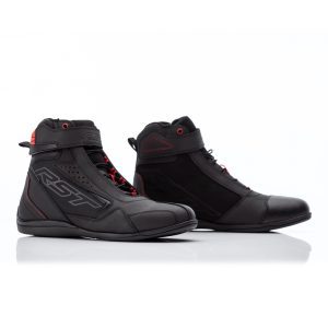 RST Frontier Ladies Motorcycle Boots Black Red 1