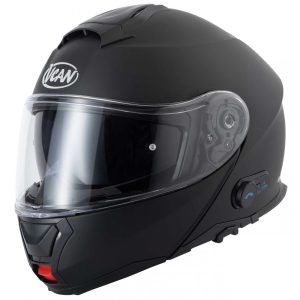 Vcan H272 Blinc Plain Motorcycle Helmet (Bluetooth) – Matt Black Vcan H272 Blinc Plain Motorcycle Helmet Matt Black 1