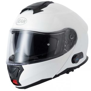 Vcan H272 Blinc Plain Motorcycle Helmet (Bluetooth) – White Vcan H272 Blinc Plain Motorcycle Helmet White 1