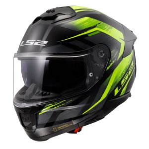 LS2 FF808 Stream II Fury Motorcycle Helmet – Black/Yellow LS2 FF808 Stream II Fury Motorcycle Helmet Yellow 1