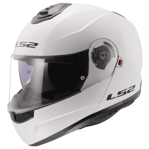 LS2 FF908 Strobe II Plain Motorcycle Helmet White 1