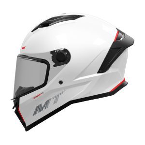 MT Stinger 2 Plain Motorcycle Helmet – White MT Stinger 2 Plain Motorcycle Helmet White 1