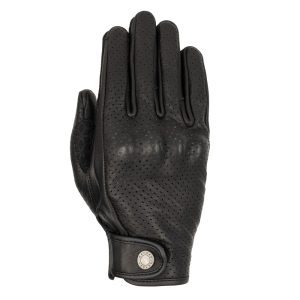 Oxford Henlow Air Ladies Leather Motorcycle Gloves Black 1