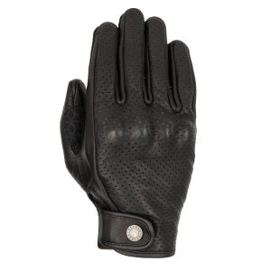 Oxford Henlow Air Leather Motorcycle Gloves Black 1