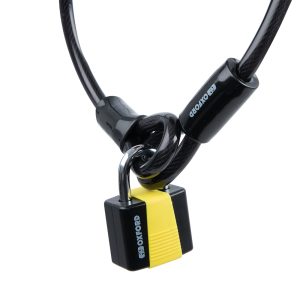 Oxford Motorcycle Loop Lock 10 Cable Padlock 1.8M (LK222) 1