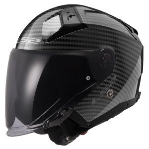 LS2 OF601 Infinity II Carbon Plain Motorcycle Helmet 1
