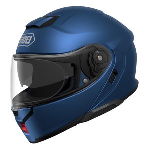 Shoei Neotec 3 Plain Motorcycle Helmet – Matt Metallic Blue Shoei Neotec 3 Plain Motorcycle Helmet Matt Blue 1