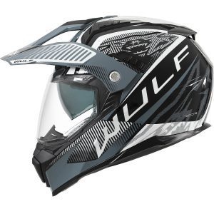 Wulfsport Optima Motorcycle Helmet – Black Wulfsport Optima Dual Sport Helmet Black 1