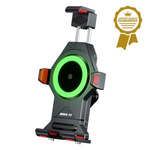 Bike It QI 15W Wireless Waterproof Phone Charger Holder LUGSMT31 1