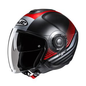 HJC I40N Dova Motorcycle Helmet Red 1
