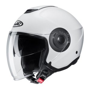HJC I40N Plain Motorcycle Helmet White 1